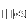 VETREX Sp. z o.o. - Window triple SS + SS + RU - View dwg