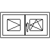 VETREX Sp. z o.o. - Double window R + RU post moving - View dwg