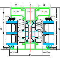 Systems of aluminum AC-door 77HI - Systems of aluminum AC-77HI-door-6-6-a.dwg dwg