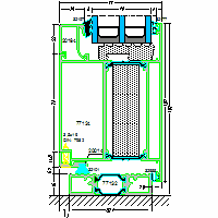 Systems of aluminum AC-door 77HI - Systems of aluminum AC-77HI-door-11-11-b.dwg dwg