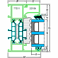 Systems of aluminum AC-window 77HI - Systems of aluminumAC-77HI-window-1-1-a.dwg dwg