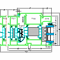 Systems of aluminum AC-window 77HI - Systems of aluminum AC-77HI-window-2-2-b.dwg dwg