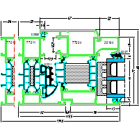 Systems of aluminum AC-window 77HI - Systems of aluminum AC-77HI-window-2-2-d.dwg dwg