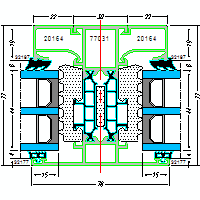 Morad Sp. z o. o. - Systems of aluminum AC-window 77HI - Systems of aluminum AC-77HI-window-3-3-a.dwg dwg