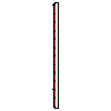 Betafence Sp. z o.o. - D oszlopon lévő 251x243 cm méretű panel Nylofor 2D Super - Keresztmetszet dwg