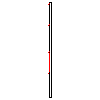 Betafence Corporate Services NV - Panel Nylofor 3-M with dimensions of 300x243 cm pole EL - Projection dwg