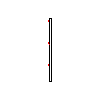 Betafence Corporate Services NV - Panel Nylofor 3-M with dimensions of 300x153 cm square on the pole - Projection dwg