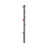 Betafence Sp. z o.o. - Plāksne Nylofor 3D izmēri 250x153 cm uz staba EL - Griezums dwg