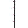 Betafence Corporate Services NV - Nylofor 3D panel with dimensions of 250x203 cm pole EL - Section dwg