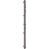 Betafence Sp. z o.o. - Plokštė Nylofor 3D išmatavimai 250x243 cm ant stulpo EL - Pjūvis dwg