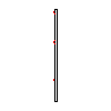 Betafence Corporate Services NV - Nylofor 3D panel with dimensions of 250x173 cm square on the pole - Section dwg