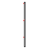 Betafence Sp. z o.o. - Négyszögletű oszlopon lévő 250x193 cm méretű panel Nylofor 3D - Keresztmetszet dwg