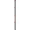 Betafence Corporate Services NV - Nylofor 3D panel with dimensions of 250x243 cm square on the pole - Section dwg