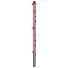 Betafence Sp. z o.o. - Plokštė Nylofor 3D PRO išmatavimai 250x193 cm ant stulpo EL - Pjūvis dwg