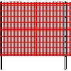 Betafence Sp. z o.o. - Panel Nylofor 3D PRO  s rozmermi 250x193 cm na stĺpe EL - Výhľad dwg