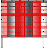 Betafence Sp. z o.o. - EL oszlopon lévő 250x203 cm méretű panel Nylofor 3D PRO - Nézet dwg