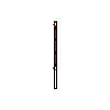 Betafence Sp. z o.o. - Plokštė Nylofor 3D PRO išmatavimai 250x123 cm ant stačiakampio stulpo - Pjūvis dwg