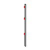 Betafence Sp. z o.o. - Panou  Nylofor 3D Super, măsuri 250x163 cm pe stâlp paralelipipedic - Sectiune dwg