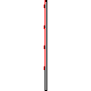 Betafence Sp. z o.o. - Plokštė Nylofor 3D Super išmatavimai 250x203 cm ant kvadratinio stulpo - Pjūvis dwg