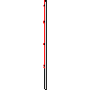 Betafence Sp. z o.o. - Plāksne Nylofor 3D Super izmēri 250x243 cm uz kvadrata staba - Griezums dwg