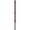 Betafence Sp. z o.o. - Plāksne Nylofor Medium izmēri 250x153 cm uz stabaBekafix - Griezums dwg