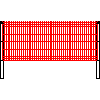 Betafence Sp. z o.o. - Panel Nylofor Medium  o rozměrech 250x103 cm na čtvercovém sloupu - Výhled dwg