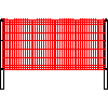 Betafence Sp. z o.o. - Panel Nylofor Medium  o rozměrech 250x123 cm na čtvercovém sloupu - Výhled dwg