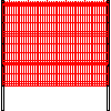 Betafence Sp. z o.o. - Panel Nylofor Medium  o rozměrech 250x203 cm na čtvercovém sloupu - Výhled dwg