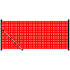 Betafence Sp. z o.o. - 122 cm magasságú háló Fortinet Medium sarki támasszal rendelkező oszlopon - Keresztmetszet dwg