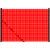 Betafence LLC  - Сетка Fortinet Medium высотой 201 см на столбе с угловой опорой - Сечение dwg