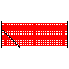 Betafence Sp. z o.o. - Sieťka Pantanet Protect s výškou 102 cm na stĺpe s rohovou podperou - Prierez dwg