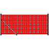 Betafence Corporate Services NV - Grid Pantanet Protect with a height of 122 cm on the pole with support corner - Section dwg