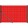 Betafence Sp. z o.o. - 183 cm magasságú háló Pantanet Protect sarki támasszal rendelkező oszlopon - Keresztmetszet dwg