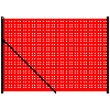 Betafence Corporate Services NV - Grid Pantanet Protect with a height of 203 cm on the pole with support corner - Section dwg