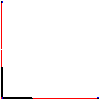 Betafence Corporate Services NV - Grid resitor 50 with a height of 125 cm on the pole with support corner - Projection dwg