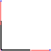 Betafence Corporate Services NV - Grid resitor 50 with a height of 250 cm on the pole with support corner - Projection dwg