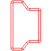 Polbruk S.A. - Polbruk Tetka 8 cm thick -połówka - Front view dwg