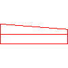 Polbruk S.A. - Road curb diagonal left - Plan view dwg