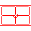 Aco Elementy Budowlane Sp. z o.o. - Wycieraczka do obuwia ACO VARIO Ruszt 75x50 cm - Widok z przodu dwg