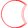 Styl-Bet P.W. Jurewicz i Paradowski  - Stair treads round Wed. 100 cm - Plan view dwg