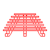 Styl-Bet P.W. Jurewicz i Paradowski  - Stairs openwork three beamssemicircular 125.5 - Front view dwg