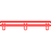 Styl-Bet P.W. Jurewicz i Paradowski  - Stairs openwork three beams42.5 - Front view dwg