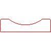 Bruk-Bet Sp. z o.o. - The trough drains 15x60x50 cm - Plan view dwg