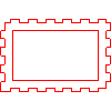 Bruk-Bet Sp. z o.o. - Panter FLORA 02 rectangle 60x40x25 cm - Front view dwg