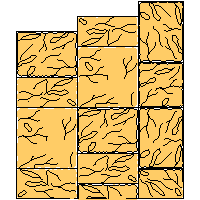 Bruk-Bet Sp. z o.o. - Hewn stone - module - The edge of the bottom dwg