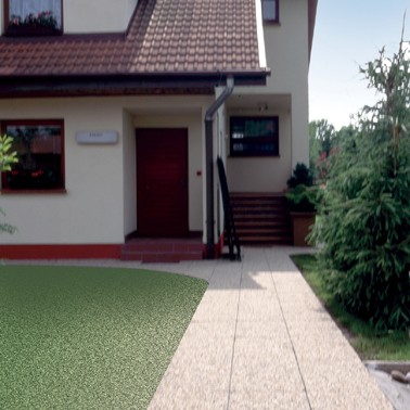 Bruk-Bet Sp. z o.o. - Patio slabs RESIDENCE rustical - Embodiment 6 - RESIDENCE plate multigran