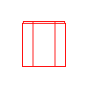 Bruk-Bet Sp. z o.o. - UNI SPLIT hollow flood sided split block 40x20x20 cm - Side view dwg