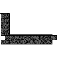 Bruk-Bet Sp. z o.o. - CABG fences and walling UNI SPLIT - Center dwg