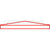 Bruk-Bet Sp. z o.o. - UNI SPLIT roofing post 38x38x6 cm - Plan view dwg