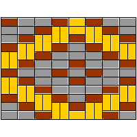 Bruk-Bet Sp. z o.o. - Kostka brukowa grubości 6 cm HOLLAND - Rysunek wzoru dwg